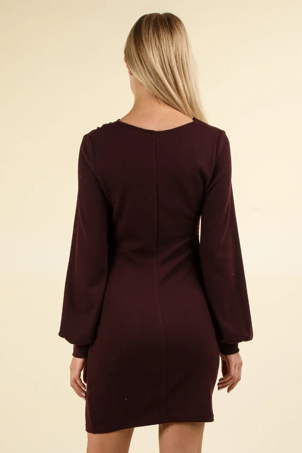 VERY J Ruched Detail Bodycon Mini Dress - Blushé Belle
