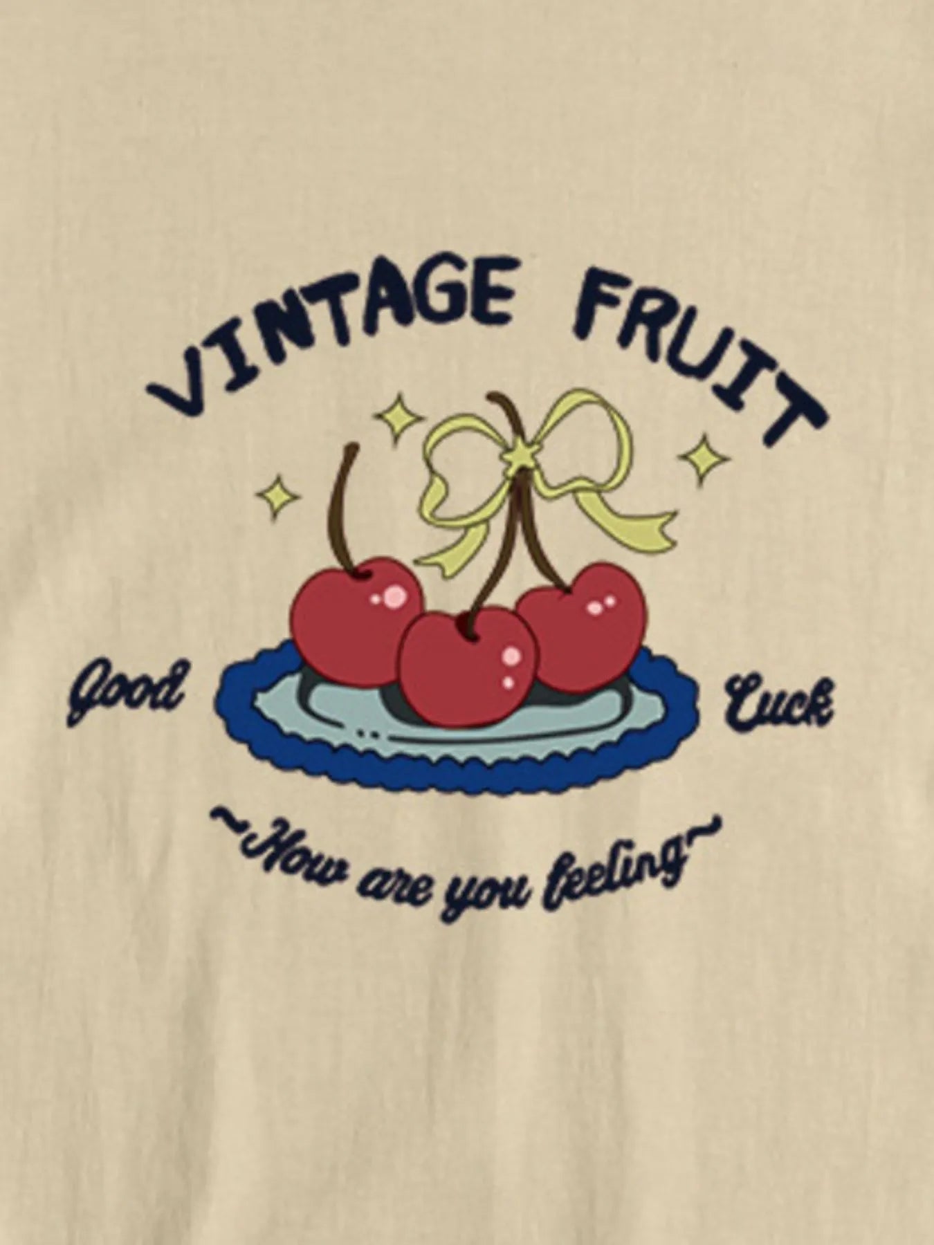 Plus Size Fruit Graphic Round Neck T-Shirt - Blushé Belle